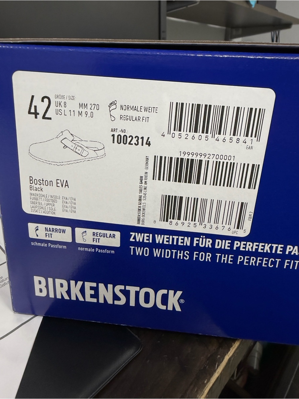 Birkenstock Blue Branded Shoe Box